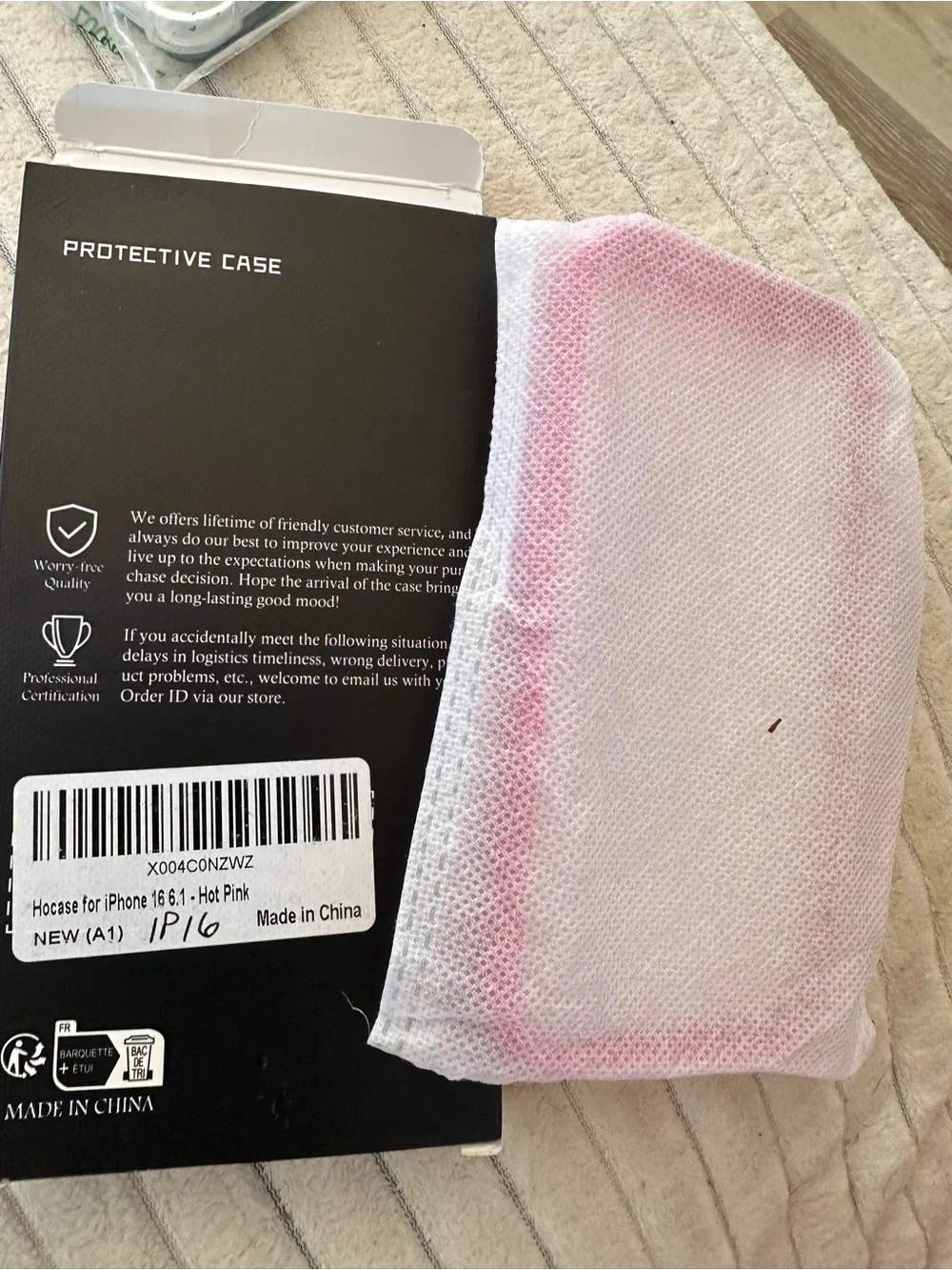 PRO CASE  Pink  Protective Case W/Ring Holder for iPhone 16 Pro